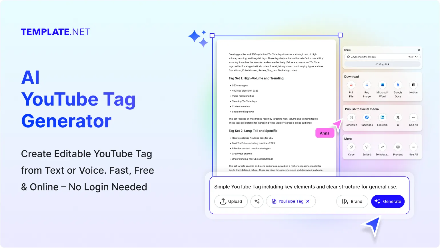 Free AI YouTube Tag Generator, Online YouTube Tags Maker Tool